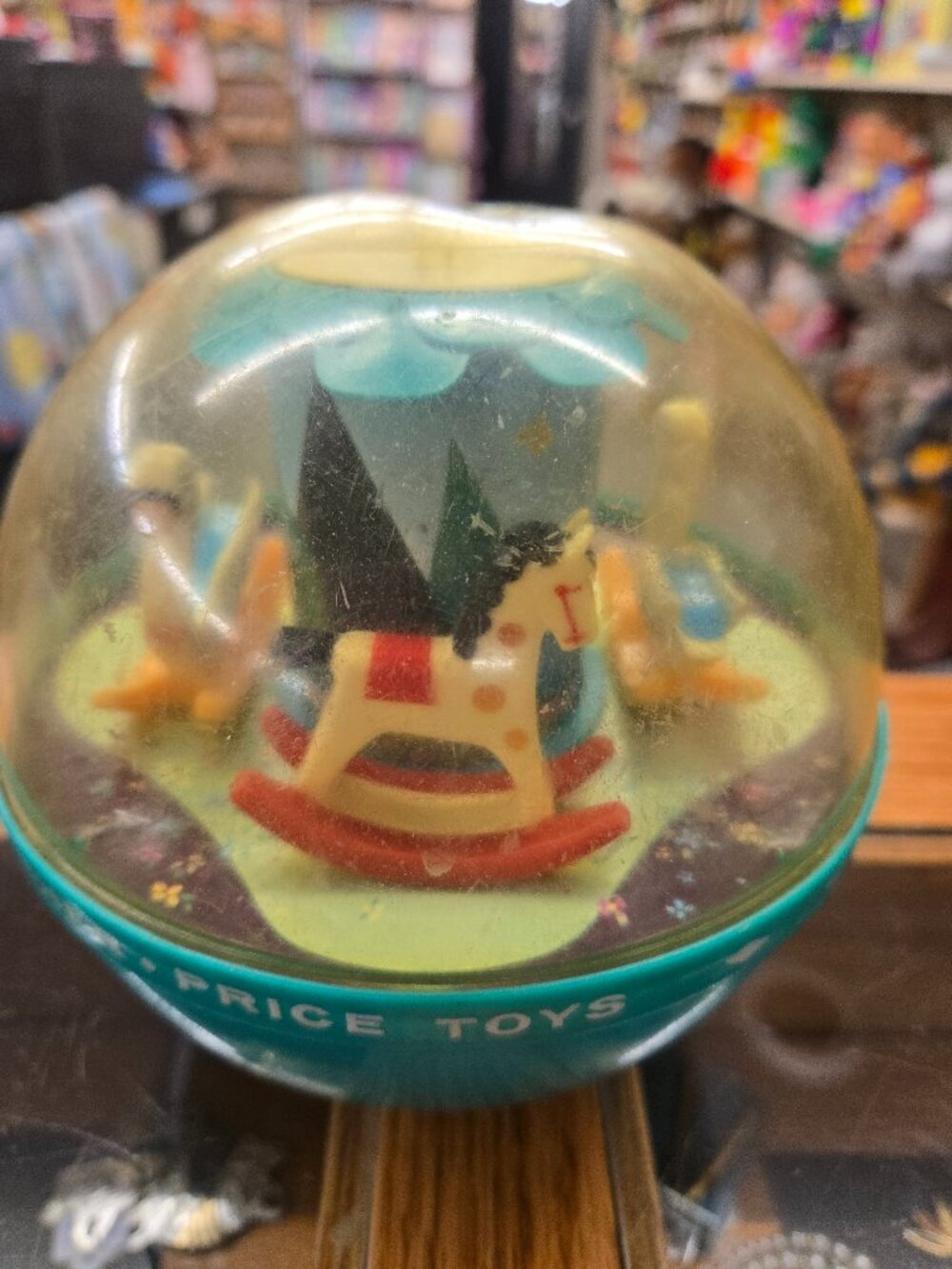 vintage Fisher Price Musical chimer roller ball for babies